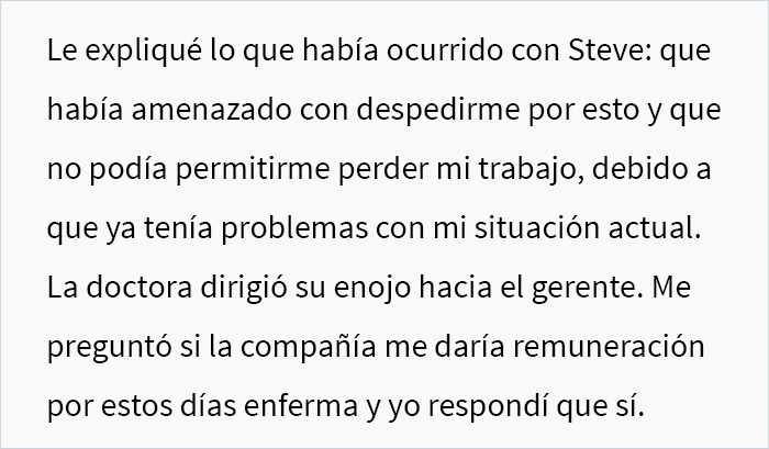 Esta doctora escribió “una nota muy pasivo-agresiva” para darle a una empleada 2 semanas de baja laboral en lugar de 2 días, luego de que su gerente amenazara con despedirla