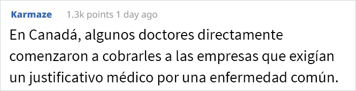 Esta doctora escribió “una nota muy pasivo-agresiva” para darle a una empleada 2 semanas de baja laboral en lugar de 2 días, luego de que su gerente amenazara con despedirla