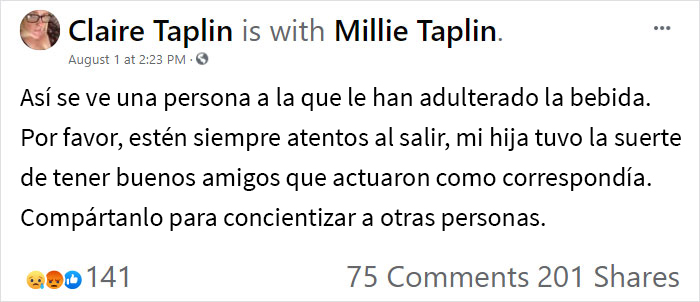 Esta madre comparte un impactante video de su hija, a quien drogaron en una discoteca, con la intención de concientizar acerca de este tipo de situaciones