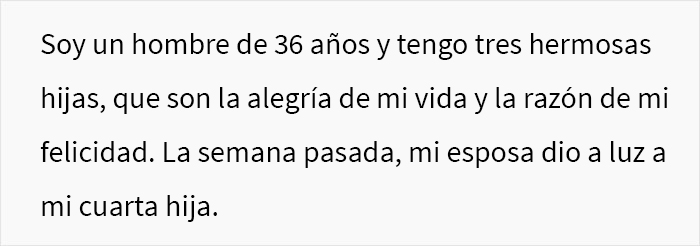 Este papá de 3 niñas se sintió decepcionado cuando nació su 4ª hija, y su madre lo llamó “misógino”