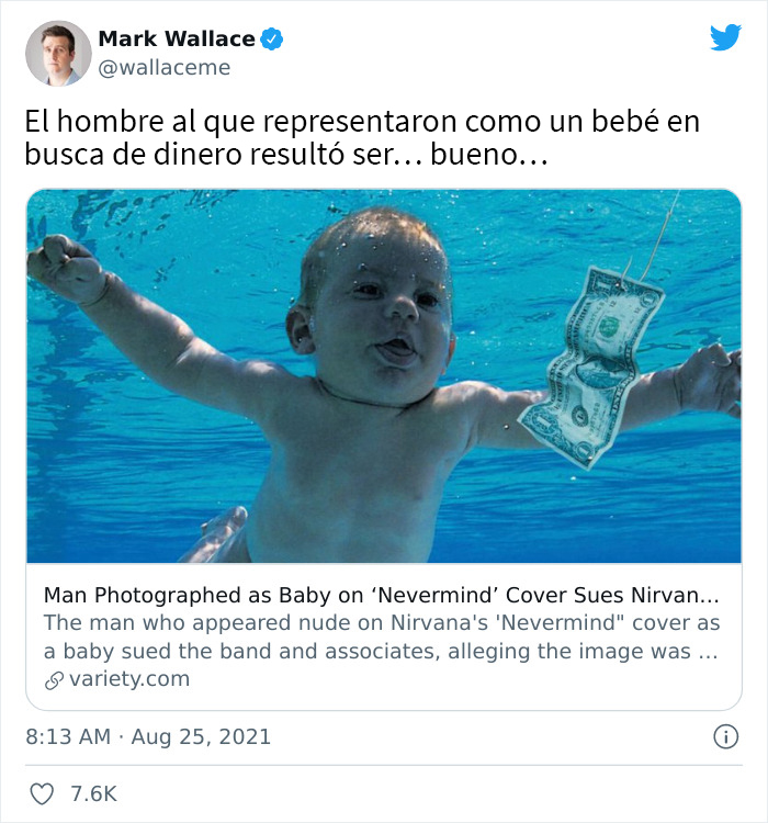 El bebé del “Nevermind” de Nirvana cumplió 30 años y decidió demandar a la banda por más de 2$ millones, así que la gente se burla de él