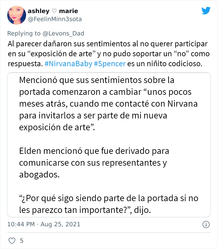 El bebé del “Nevermind” de Nirvana cumplió 30 años y decidió demandar a la banda por más de 2$ millones, así que la gente se burla de él