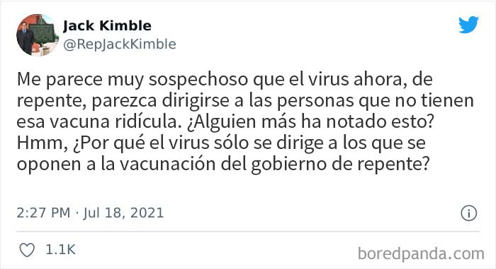 El virus se dirige a los no vacunados