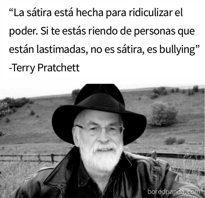 Usa la sátira de forma responsable, yo no lo hago, pero lo intento