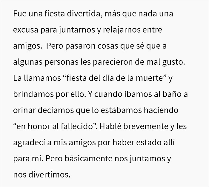 Esta mujer celebró una fiesta del "día de la muerte” tras enterarse de que el acosador que la atormentó por años había muerto, y recibe críticas por ello