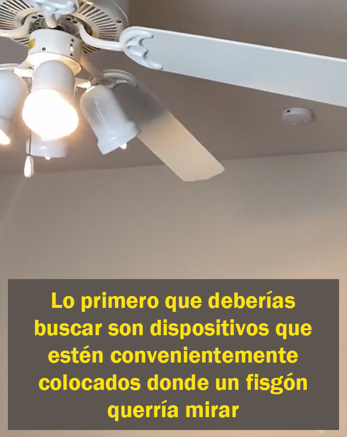 Este hombre comparte cómo inspecciona los Airbnbs en busca de cámaras ocultas y comparte sus posibles escondites