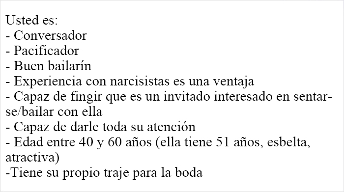 Se vuelve viral un anuncio en Craiglist donde buscan un acompañante para una suegra infernal durante una boda