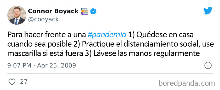 Esto es de los tiempos de la pandemia H1N1 de 2009