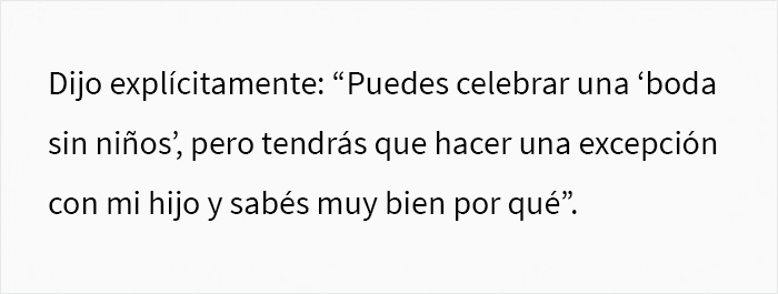 Esta mujer decidió celebrar una boda sin niños y su familia se enfada por no hacer una excepción con su sobrino "arco iris"