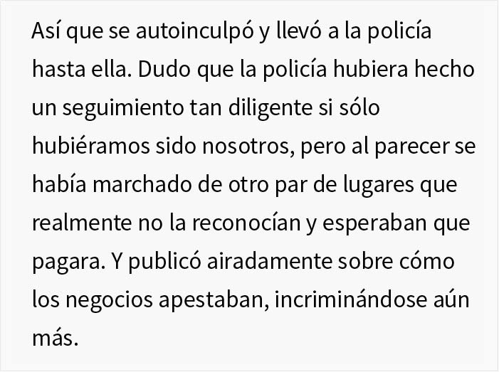 Una 'celebridad' se comporta como una imbécil en un restaurante y se niega a pagar la cuenta porque es famosa, así que llaman a la policía