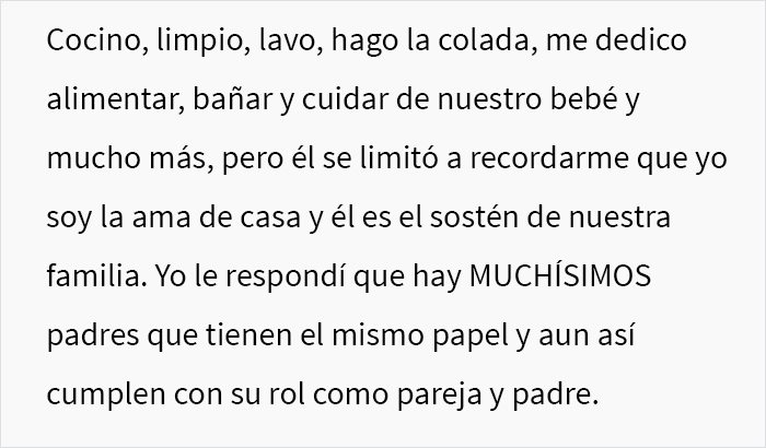 Este hombre regaña a su esposa (y madre de sus 3 hijos) por no cuidar de su apariencia y ella decide ponerlo en su lugar durante una cena familiar