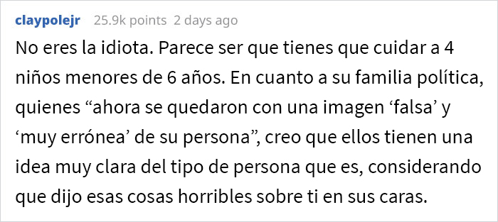 Este hombre regaña a su esposa (y madre de sus 3 hijos) por no cuidar de su apariencia y ella decide ponerlo en su lugar durante una cena familiar