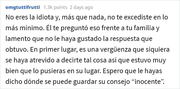 Este hombre regaña a su esposa (y madre de sus 3 hijos) por no cuidar de su apariencia y ella decide ponerlo en su lugar durante una cena familiar