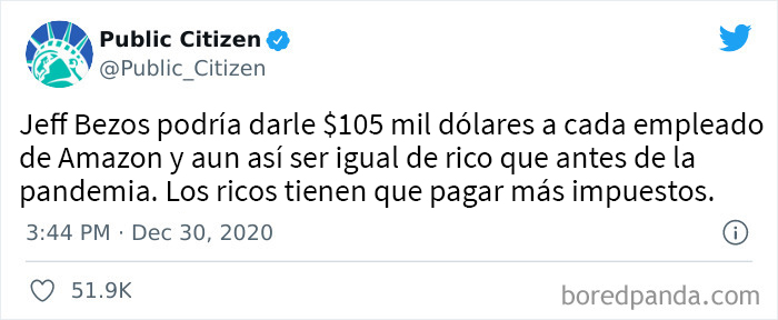 ¿Podría realmente Jeff Bezos darles a sus empleados $105 mil dólares y aun así ser igual de rico que antes de la pandemia?