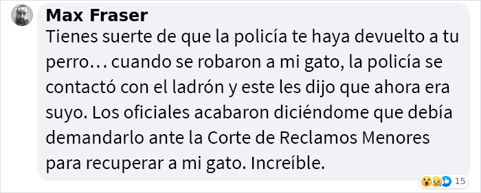 Una desconocida creyó que este hombre maltrataba a su perro por ponerle bozal, e intentó “liberarlo”