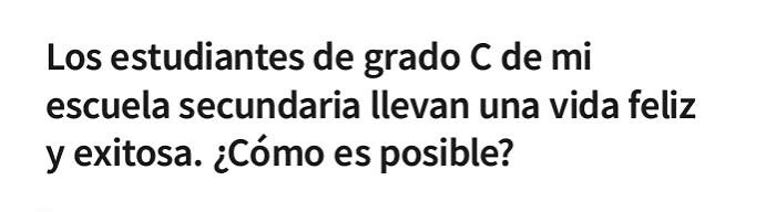 ¿Tal vez la escuela no era una gran prioridad para ellos?