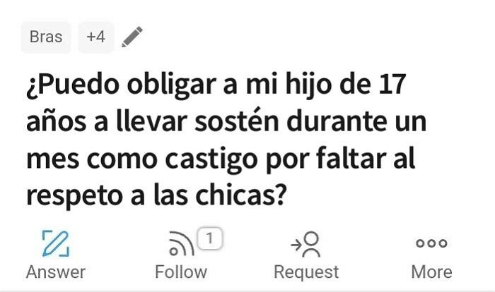 Bien, sí, pero ¿el sostén de quién?