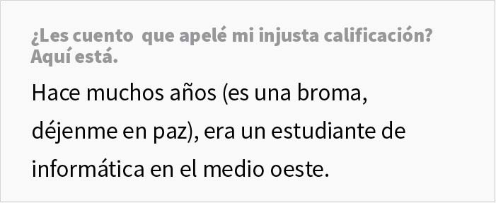 Este estudiante se vengó de su profesor perezoso tras suspender injustamente a la mitad de la clase