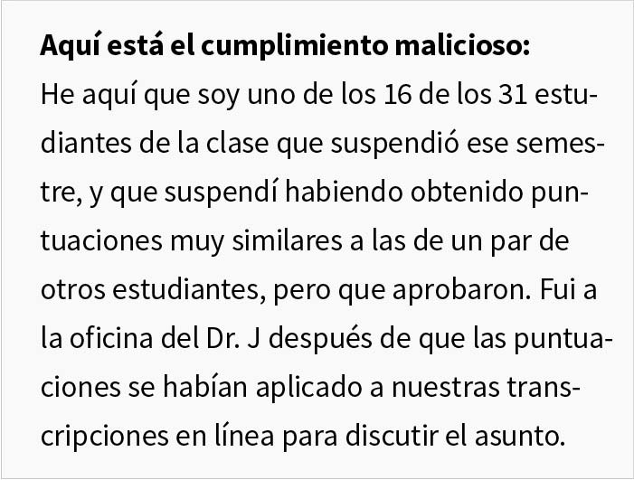 Este estudiante se vengó de su profesor perezoso tras suspender injustamente a la mitad de la clase