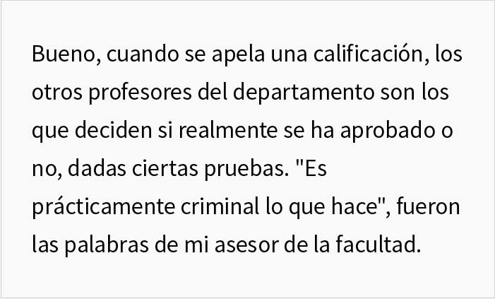 Este estudiante se vengó de su profesor perezoso tras suspender injustamente a la mitad de la clase