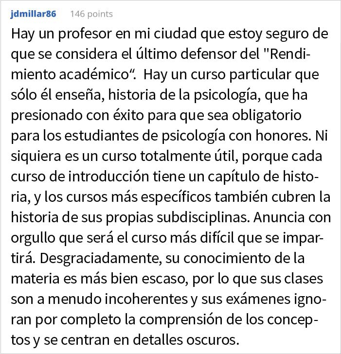 Este estudiante se vengó de su profesor perezoso tras suspender injustamente a la mitad de la clase