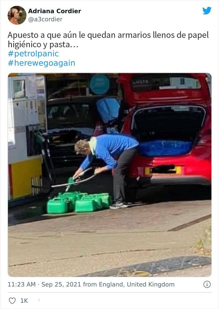 30 Of The Funniest Petrol Shortage Jokes And Memes As Twitter Reacts To The UK’s Panic Buying