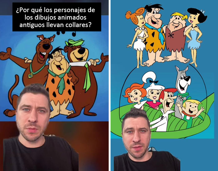 ¿Por qué los personajes de dibujos animados antiguos llevan collares?