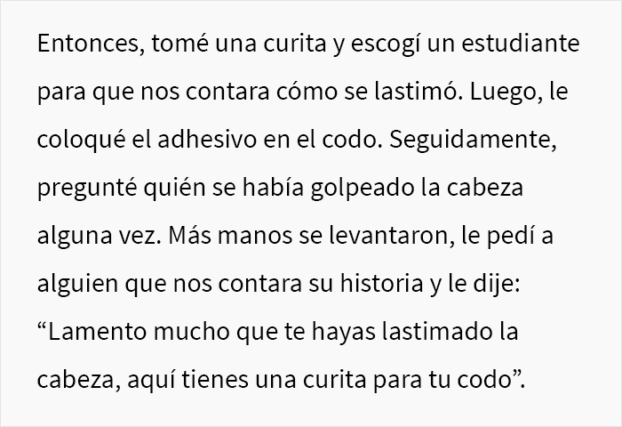 “Solo con decir ‘apósito’ saben a qué me refiero”: esta profesora explicó a sus estudiantes por qué no todos pueden ser tratados igual