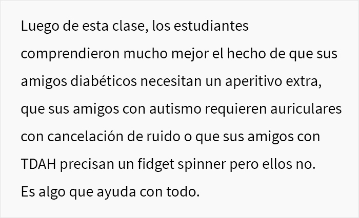 “Solo con decir ‘apósito’ saben a qué me refiero”: esta profesora explicó a sus estudiantes por qué no todos pueden ser tratados igual