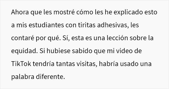 “Solo con decir ‘apósito’ saben a qué me refiero”: esta profesora explicó a sus estudiantes por qué no todos pueden ser tratados igual