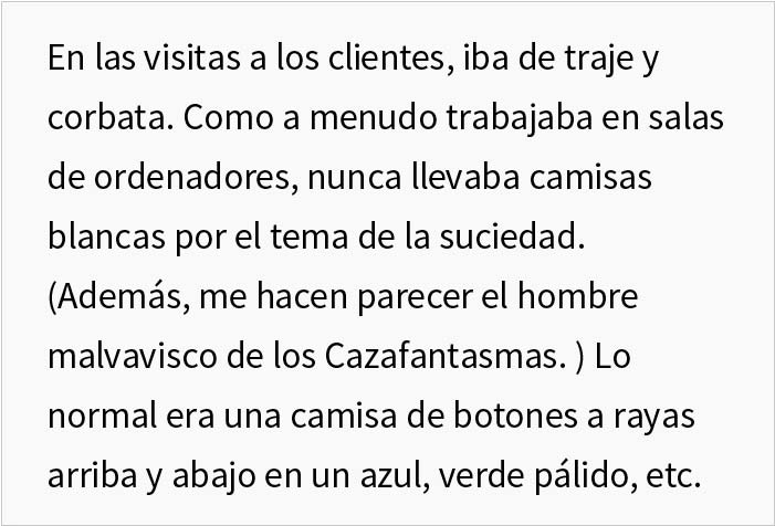 Piden a un ingeniero que no vuelva a la reunión sin llevar camisa blanca y lo cumple con tanta malicia que gana la discusión