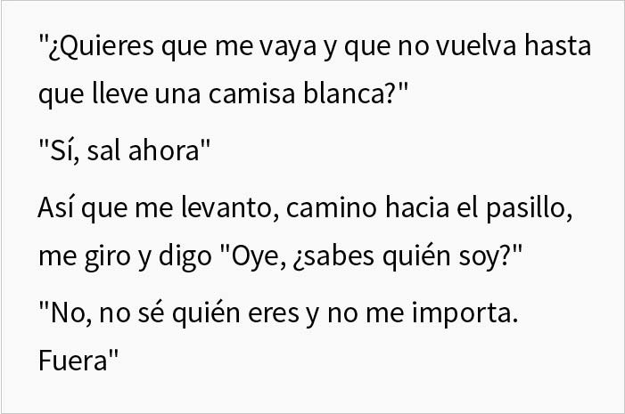 Piden a un ingeniero que no vuelva a la reunión sin llevar camisa blanca y lo cumple con tanta malicia que gana la discusión