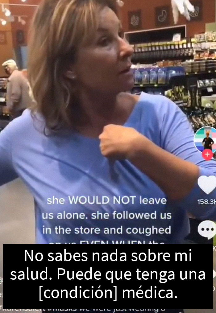 Esta “Karen” anti-mascarillas persiguió a una madre y su hija en una tienda mientras tosía sobre ellas, y terminó por ser despedida tras ser rastreada en internet