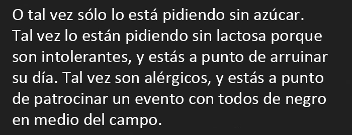 Esta persona escribe lo importante que es servir a los clientes exactamente lo que han pedido y su hilo de Tumblr se vuelve viral