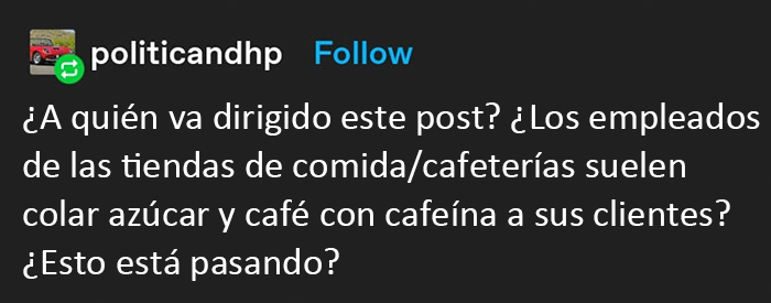 Esta persona escribe lo importante que es servir a los clientes exactamente lo que han pedido y su hilo de Tumblr se vuelve viral