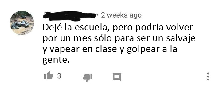 Los que abandonan la escuela son muy malotes