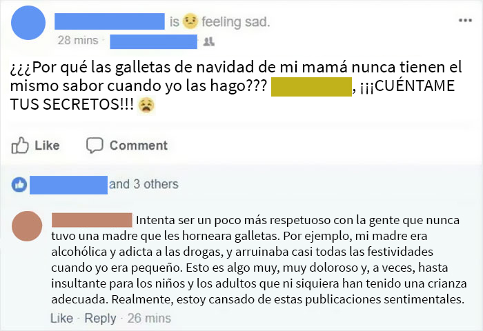 ¿Qué se supone que debería hacer? ¿No hablar sobre mi familia en las redes?