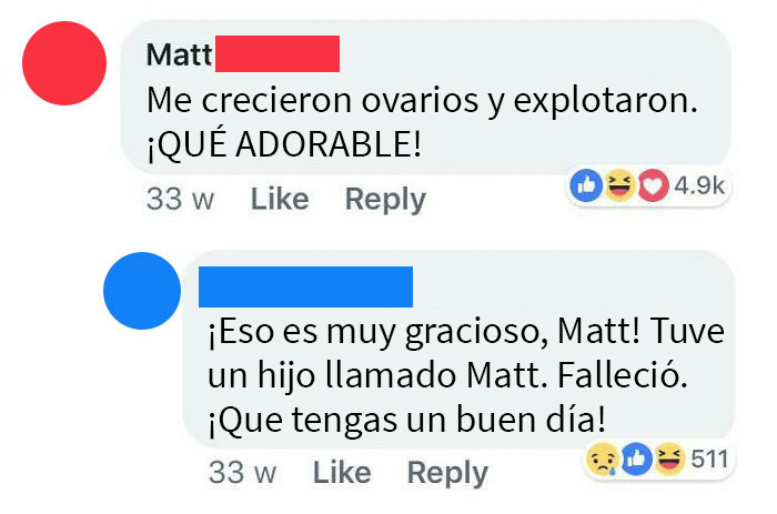 Encontré esto en una sección de comentarios de Facebook