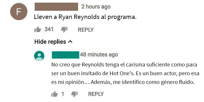 Encontré esto en la última entrevista de Hot One’s