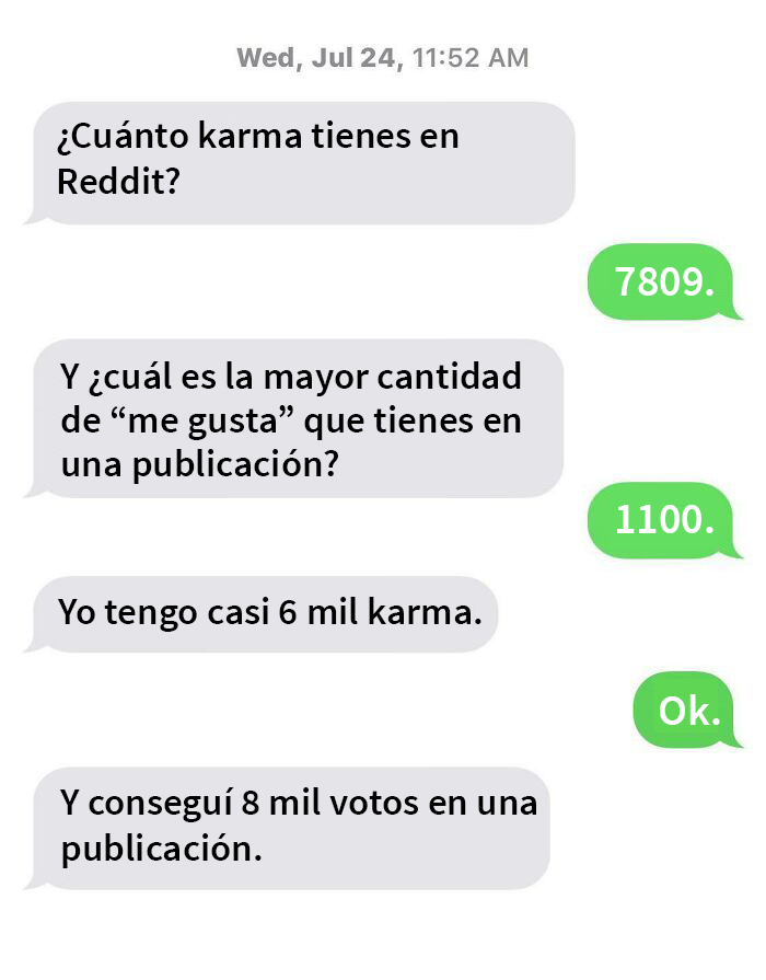 Un amigo, con el que no he hablado por meses, me envió un mensaje de texto sobre su karma