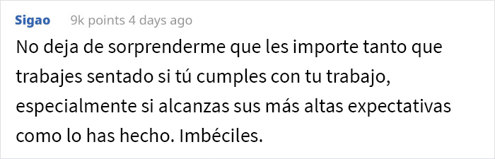 Este jefe critica a un empleado con fractura ósea por sentarse en un taburete, pero cambia el tono de inmediato cuando este decide renunciar