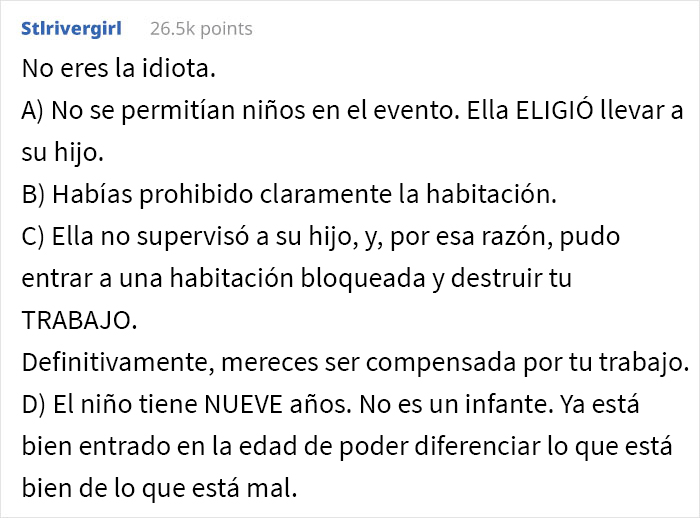 Esta mujer quiso saber si fue una idiota por cobrarle a su hermana $3.400 por una pintura que arruinó su sobrino de 9 años