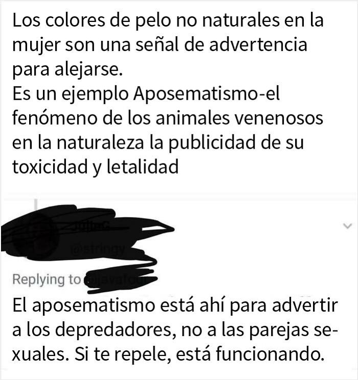 Aléjate de las chicas con colores de pelo brillantes y no naturales