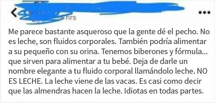 Bueno, al menos no piensa que las mujeres son vacas