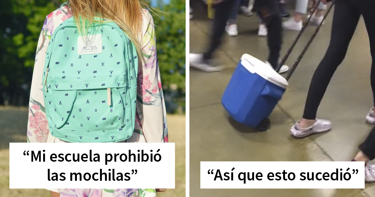 Los estudiantes no pueden creer la ridícula prohibición de las mochilas