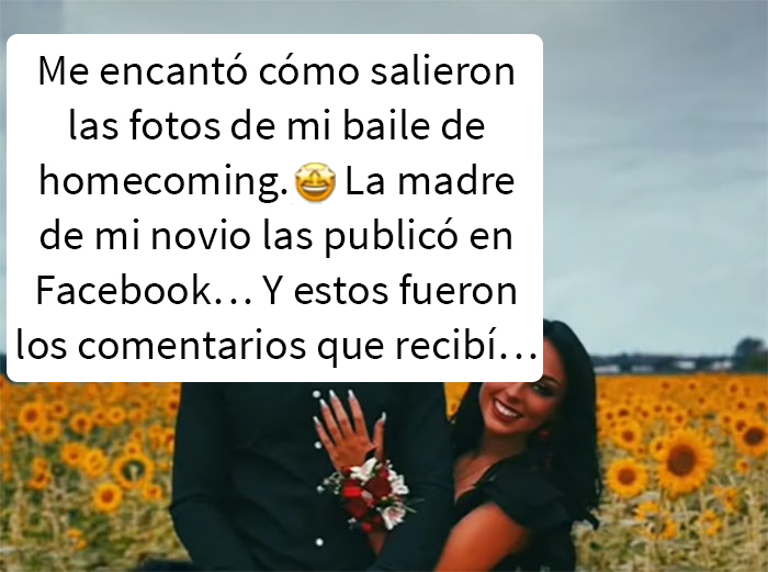 Esta joven de 17 años está asombrada de recibir muchos comentarios odiosos luego de que la madre de su novio publicara sus fotos del baile de homecoming en Facebook