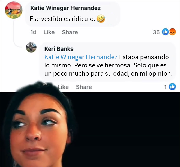 Esta joven de 17 años está asombrada de recibir muchos comentarios odiosos luego de que la madre de su novio publicara sus fotos del baile de homecoming en Facebook