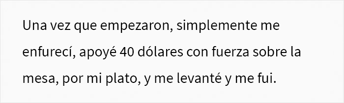 Este chico se marchó de la cena cuando los padres de su novia empezaron a insultar a su hermano y su marido