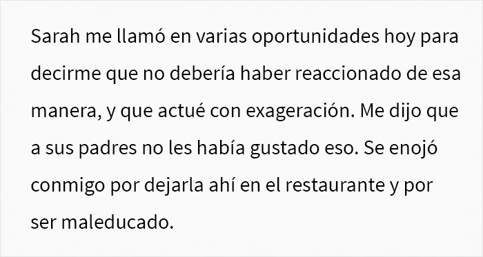 Este chico se marchó de la cena cuando los padres de su novia empezaron a insultar a su hermano y su marido