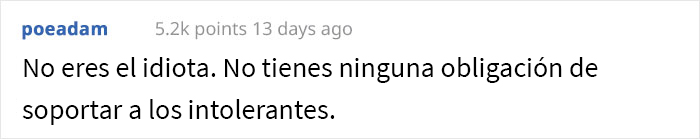 Este chico se marchó de la cena cuando los padres de su novia empezaron a insultar a su hermano y su marido